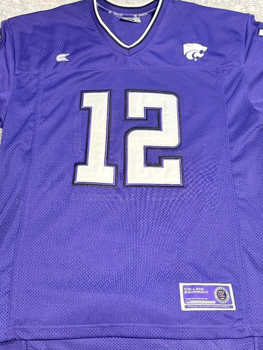 Vintage Kansas State Wildcats Football Jersey #12 Colosseum Athletics - L